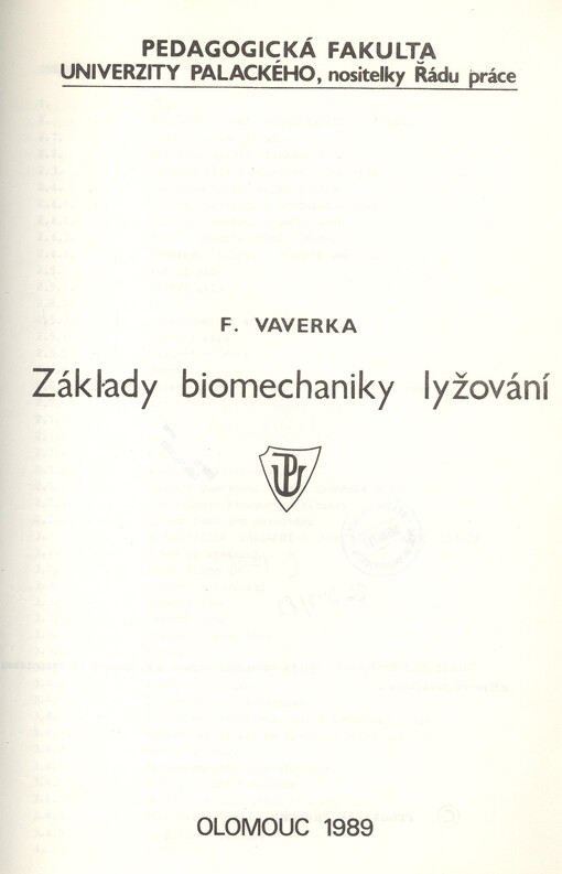 Základy biomechaniky lyžování