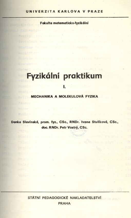 Fyzikální praktikum