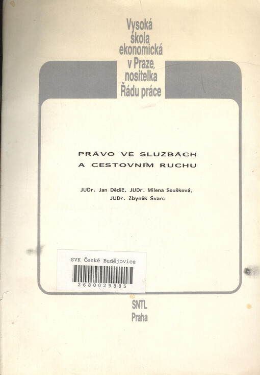 Právo ve službách a cestovním ruchu