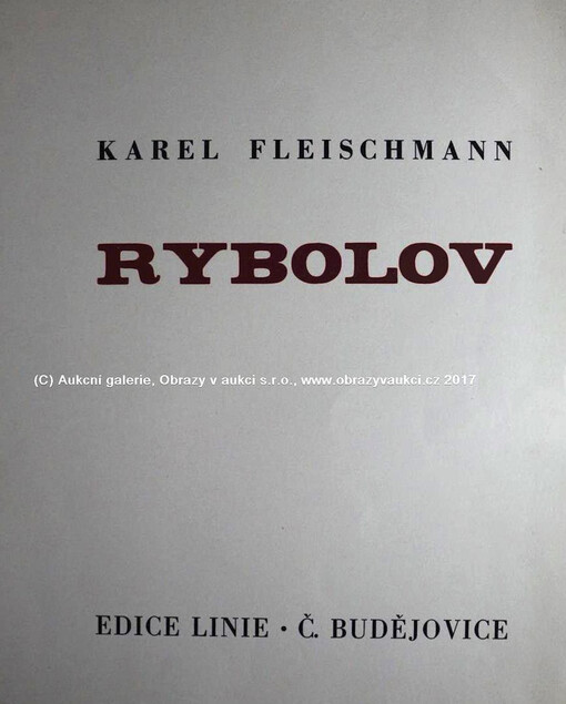 Rybolov dvanáct rytin s básní Miroslava Hallera