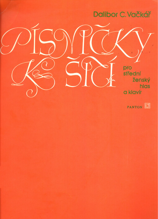 Písničky k šití pro střední ženský hlas a klavír : (1954)