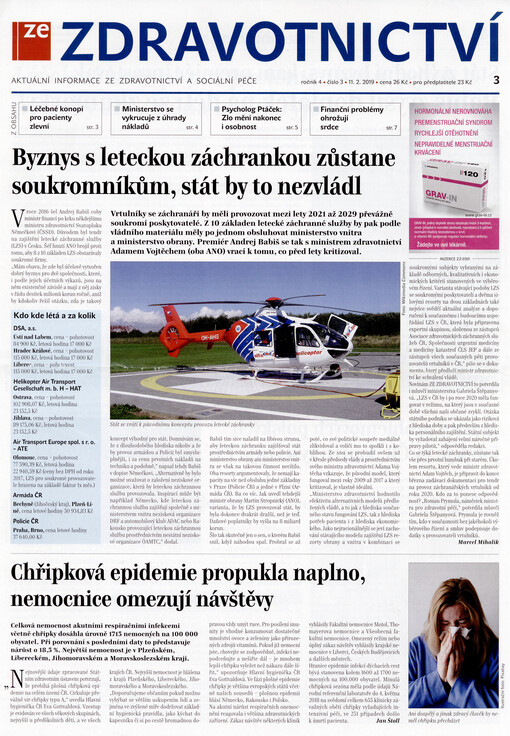 Ze zdravotnictví : aktuální informace ze zdravotnictví a sociální péče