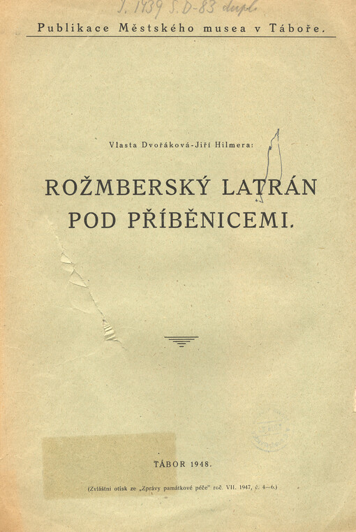 Rožmberský latrán pod Příběnicemi