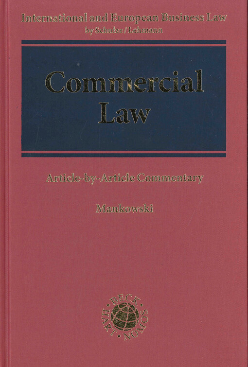 Commercial law : article-by-article commentary