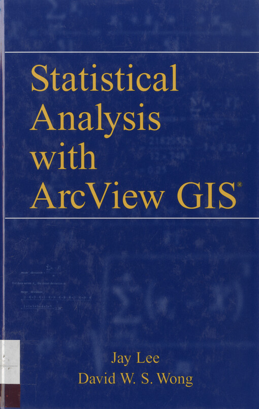 Statistical analysis with ArcView GIS