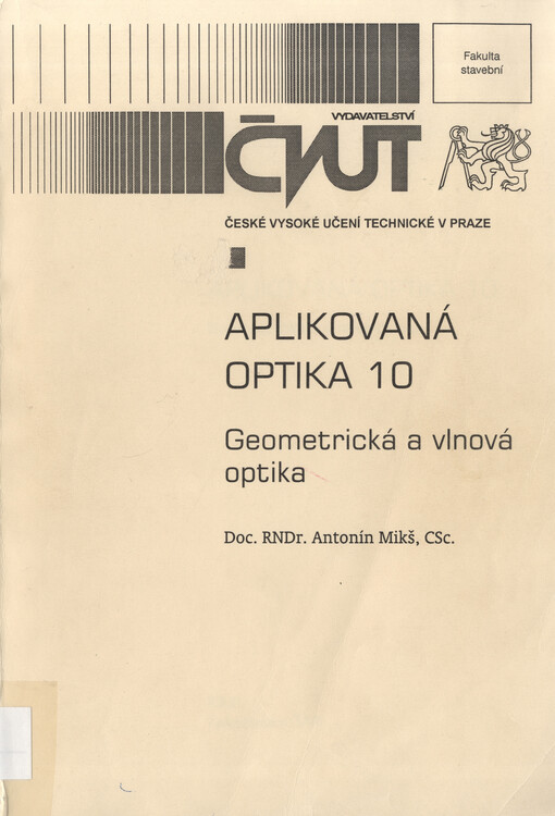
  Aplikovaná optika 10
  