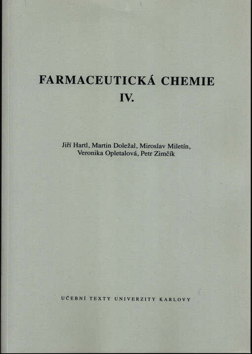Farmaceutická chemie IV.