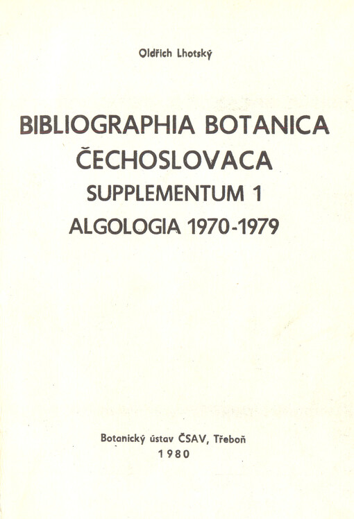 Algologia 1970-1979