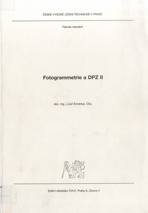 Fotogrammetrie a DPZ. 2