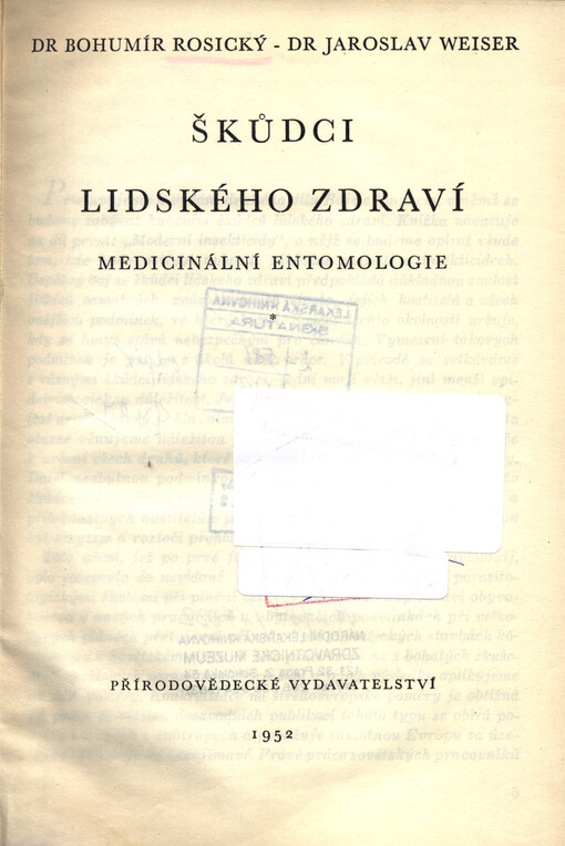 Boj s hmyzem.Část 2,Škůdci lidského zdraví.