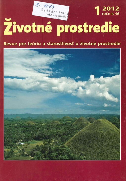 Životné prostredie : revue pre teóriu a tvorbu životného prostredia