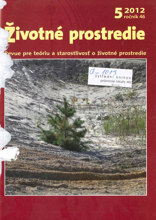 Životné prostredie : revue pre teóriu a tvorbu životného prostredia