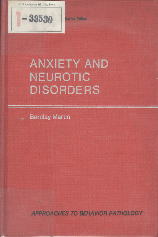 Anxiety and neurotic disorders