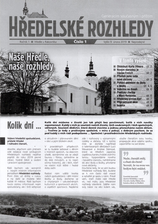 Hředelské rozhledy : generacím současným i příštím