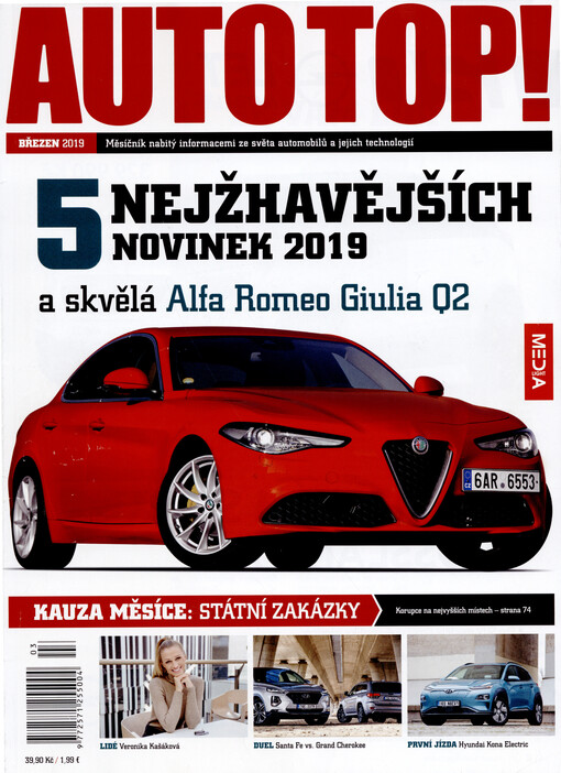 Auto top! : měsíčník nabitý informacemi ze světa automobilů a jejich technologií