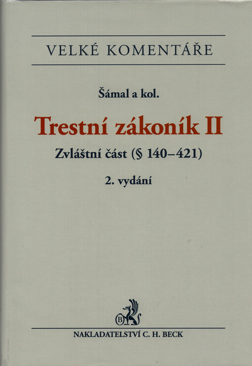 Trestní zákoník : komentář