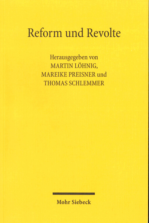 Reform und Revolte : eine Rechtsgeschichte der 1960er und 1970er Jahre