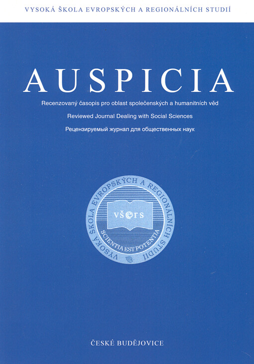 Auspicia : recenzovaný časopis pro otázky společenských věd