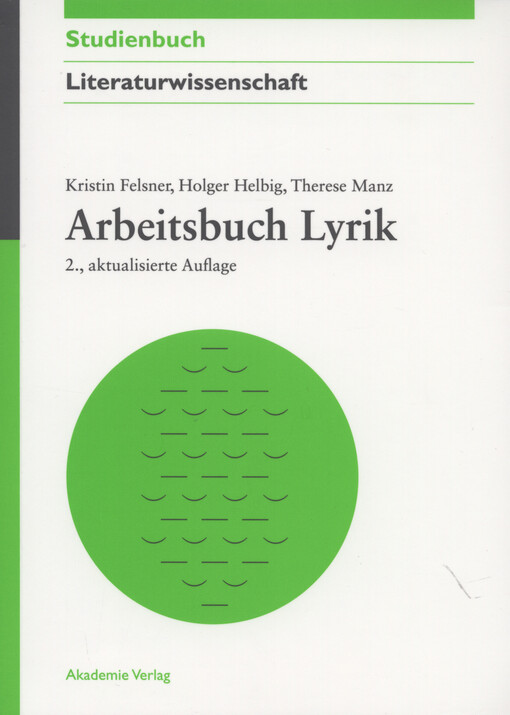 Arbeitsbuch Lyrik