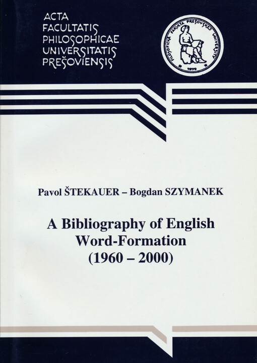 A bibliography of english word-formation (1960-2000)