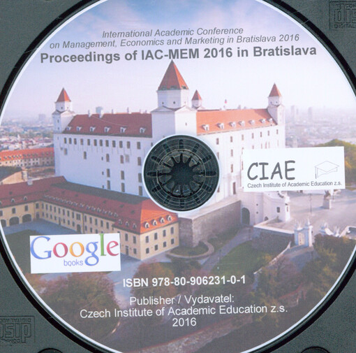 Proceedings of IAC-MEM 2016 in Bratislava : International Academic Conference on Management, Economics and Marketing in Bratislava 2016