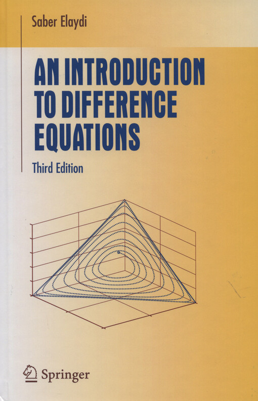 An introduction to difference equations