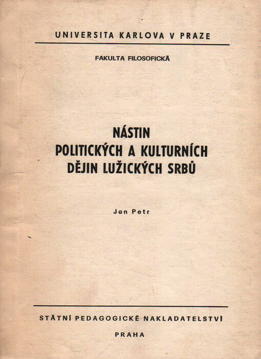 Nástin politických a kulturních dějin Lužických Srbů