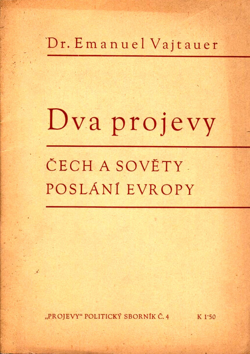 Dva projevy