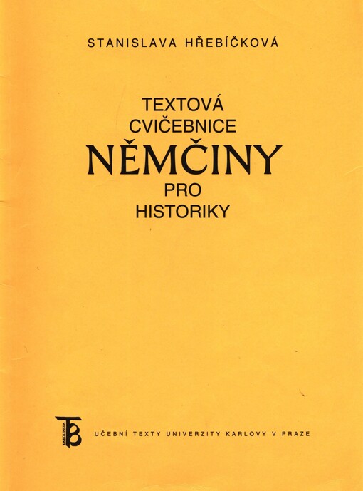 Textová cvičebnice němčiny pro historiky