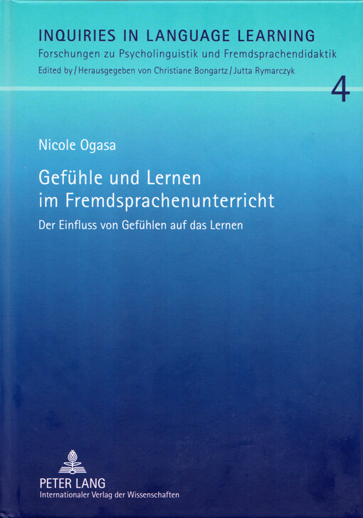 Gefühle und Lernen im Fremdsprachenunterricht : der Einfluss von Gefühlen auf das Lernen