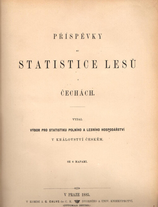 Příspěvky ku statistice lesů v Čechách