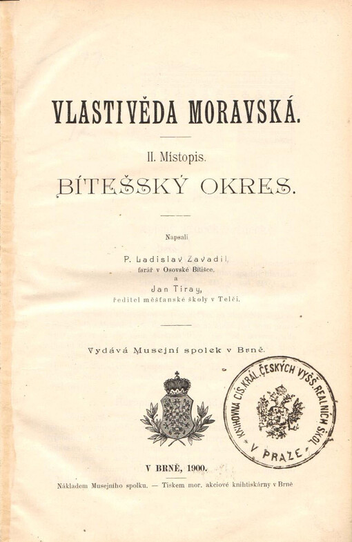 Vlastivěda moravská.
