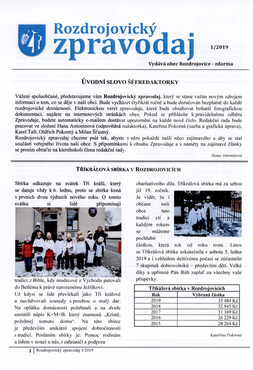 Rozdrojovický zpravodaj