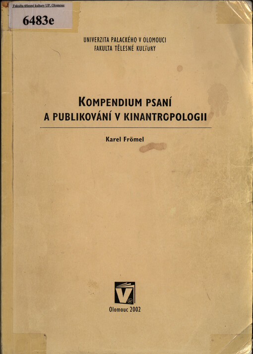 Kompendium psaní a publikování v kinantropologii