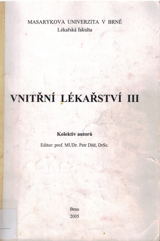 Vnitřní lékařství, Díl 3