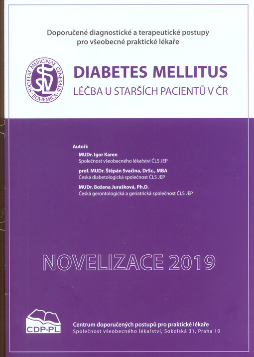 Diabetes melitus - léčba u starších pacientů v ČR