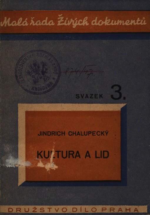 Kultura a lid :[Přednáška]