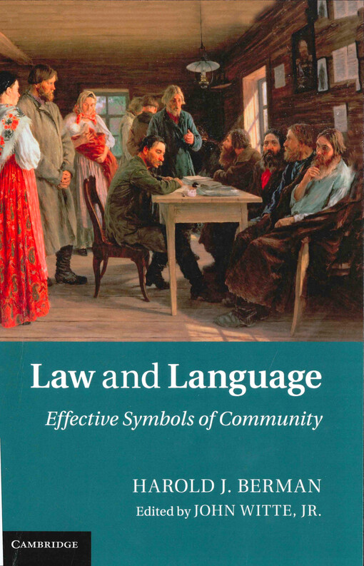 Law and language : effective symbols of community