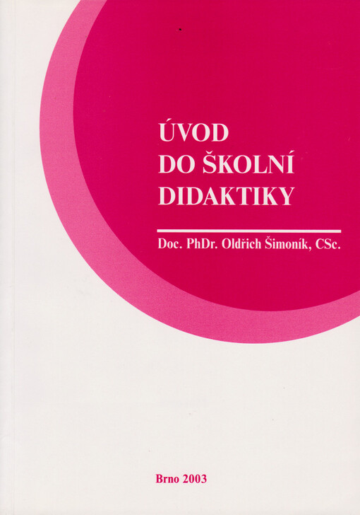 Úvod do školní didaktiky