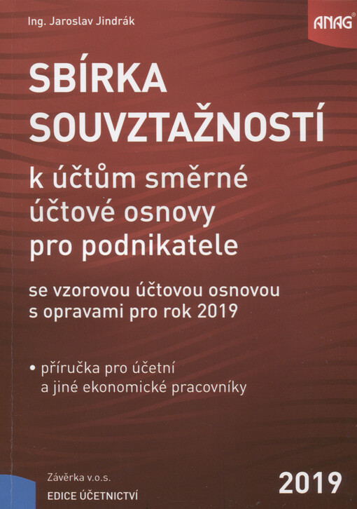 Sbírka souvztažností k účtům směrné účtové osnovy pro podnikatele