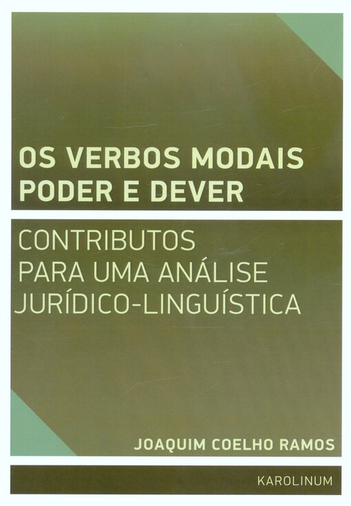 Os verbos modais poder e dever