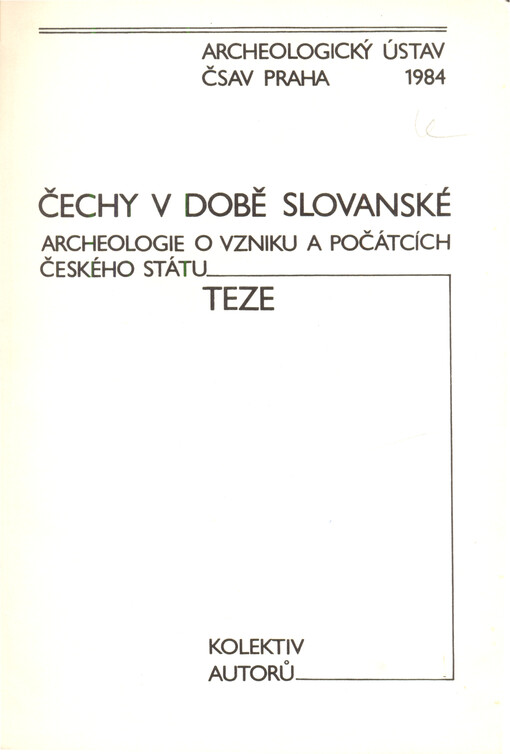  Čechy v době slovanské 