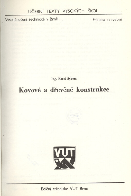 Kovové a dřevěné konstrukce