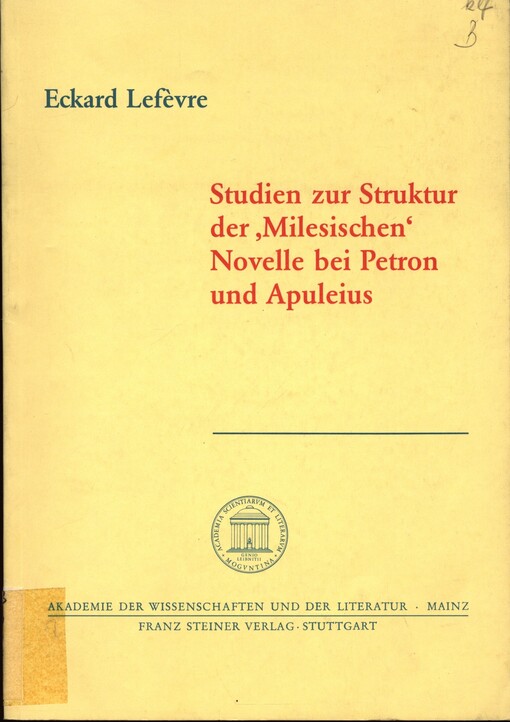 Studien zur Struktur der 