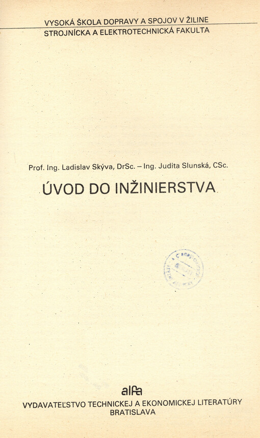 Úvod do inžinierstva