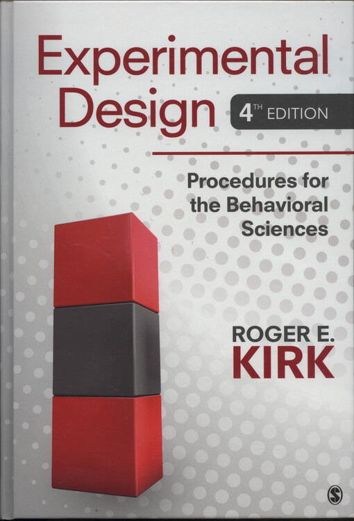 Experimental design : procedures for the behavioral sciences