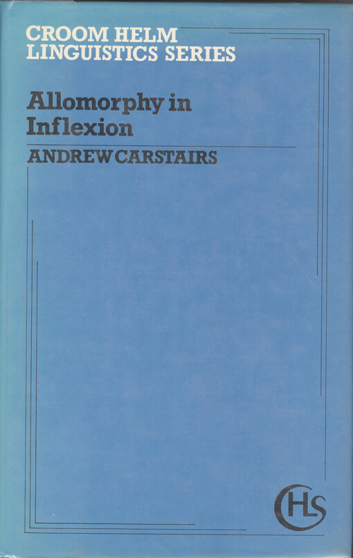 Allomorphy in inflexion