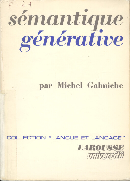 La sémantique générative