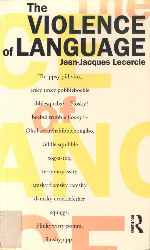 The violence of language