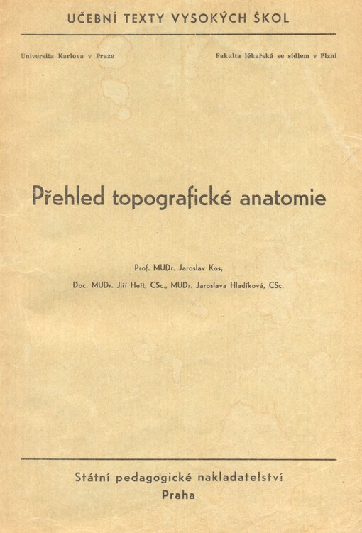 Přehled topografické anatomie